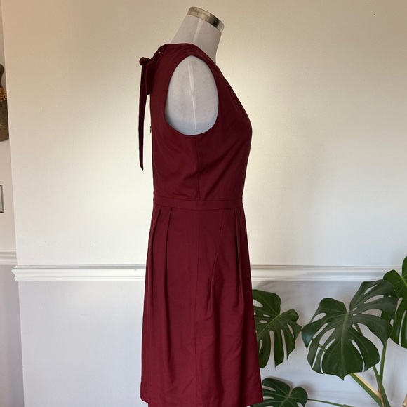 J. Crew Burgundy Wool Sleeveless Dress 6 NWT - Picture 4 of 6